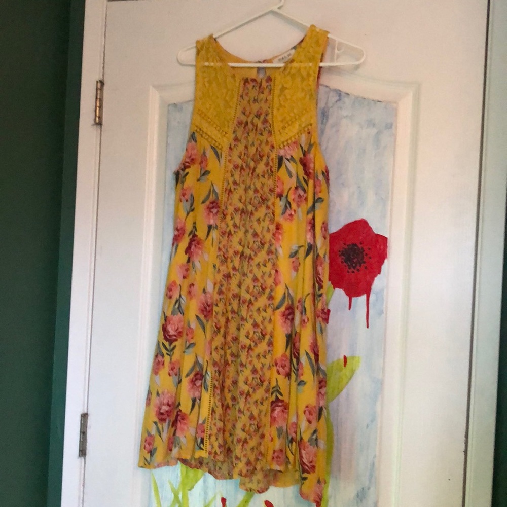 Yellow Floral Dress